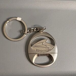 Vintage SeaWorld Silver Keychain Bottle Opener